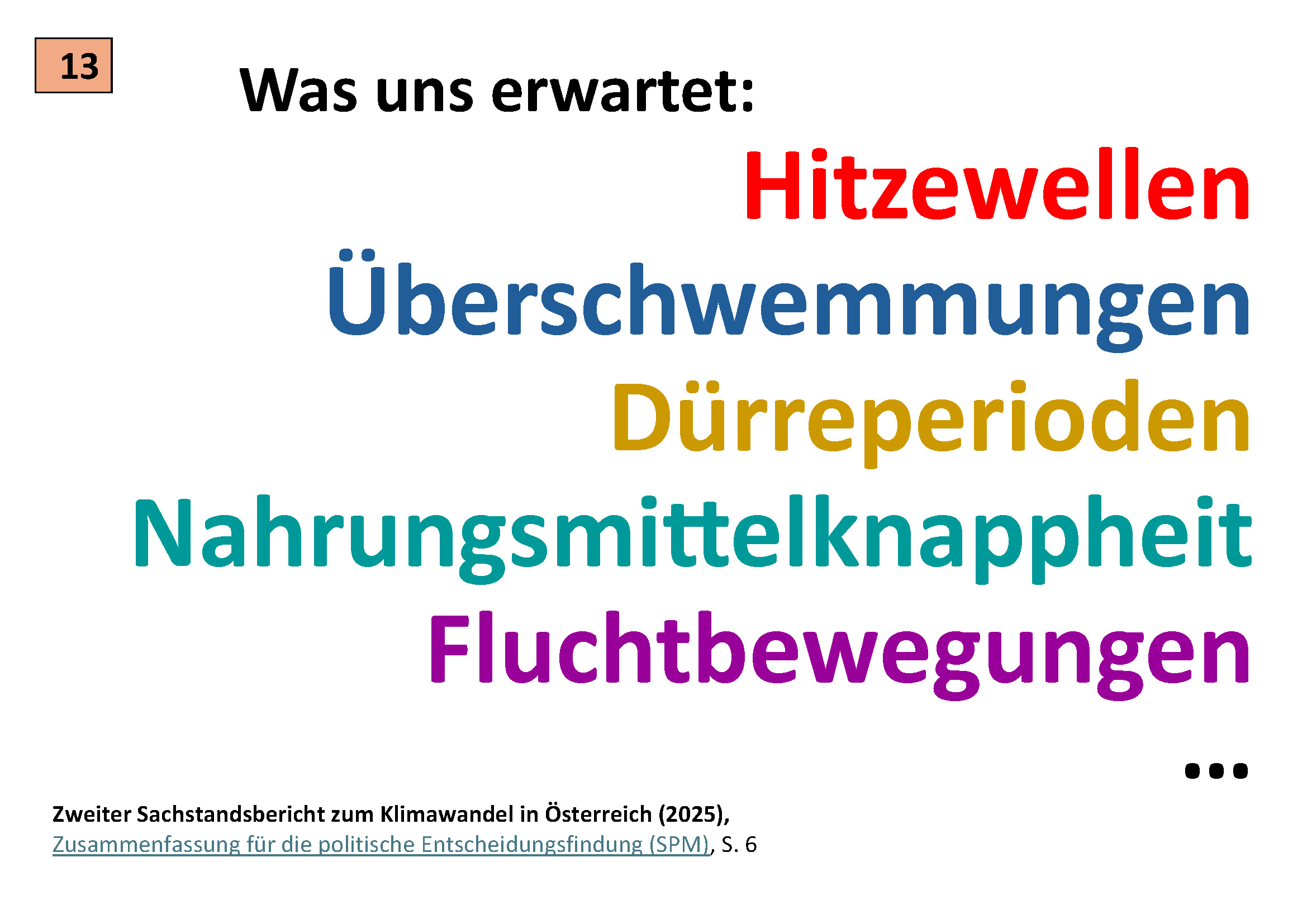 Vorschau Klimafaktenberg, Tafel 13
